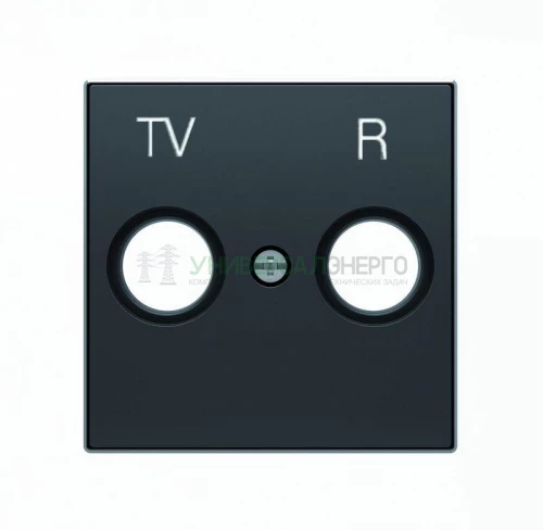 Накладка для TV-R розетки SKY черн. бархат ABB 2CLA855000A1501