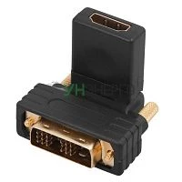 Переходник штекер DVI-D - гнездо HDMI поворотный Rexant 17-6812 Переходник штекер DVI-D - гнездо HDMI поворотный Rexant 17-6812