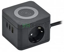 Удлинитель 2х1.3м 16А IP20 Qi У02К 10Вт USB A+C 3х1 черн. DOMINIC IEK DN-YP31-16-02-01-ZKU-K02 Удлинитель 2х1.3м 16А IP20 Qi У02К 10Вт USB A+C 3х1 черн. DOMINIC IEK DN-YP31-16-02-01-ZKU-K02