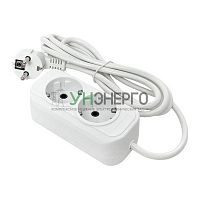 Удлинитель 2х3м с заземл. 16А IP20 Эксперт 3.0кВт ПВС 3х1 EKF UBA16-310-2-03