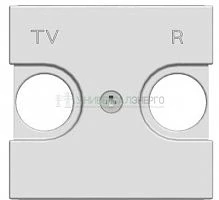 Накладка для TV-R розетки 2мод. Zenit серебристый ABB 2CLA225080N1301