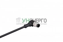 Кабель соединительный 2м со штепселем M12х3 90град. ПВХ IP68 EMAS SKM12F3DXV2