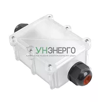 Коробка распределительная  LD522 водонепроницаемая на 2 выхода, 450V, 125x55x36, черный 50129