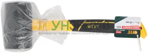 Киянка 60мм 450г фибергласовая ручка резинов. FIT 45513 фото 3