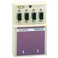Коробка разветвительная CANopen tap с 4 портами sub-d 9p SchE TSXCANTDM4