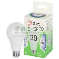 Лампа светодиодная GREEN LINE A65-30W-865-E27 GL 30Вт груша 6500К свет холод. E27 Эра Б0067145