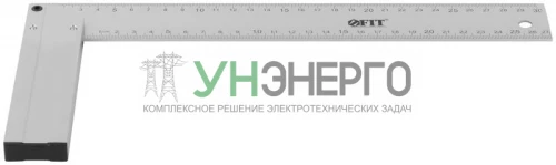 Угольник столярный литой профи 300мм алюм. FIT 19553 фото 4