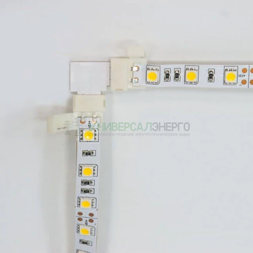 Комплект L коннекторов  с соединителем для светодиодной ленты RGB (5050/10мм), LD186 23133 фото 2
