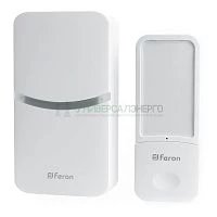 Звонок дверной Feron DB-100 Электрический 18 мелодий белый 230V 41437
