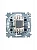 Выключатель 1-кл. СП Levit IP20 с подсветкой сер./бел. ABB 2CHH590146A6016