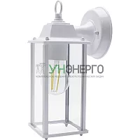 Светильник садово-парковый Feron PL201 на стену вниз 60W E27 230V, белый 11601 Светильник садово-парковый Feron PL201 на стену вниз 60W E27 230V, белый 11601