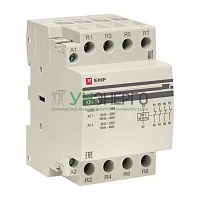 Контактор модульный КМ 63А 4NC (3 мод.) PROxima EKF km-3-63-04 Контактор модульный КМ 63А 4NC (3 мод.) PROxima EKF km-3-63-04