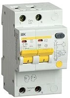 Выключатель автоматический дифференциального тока селективный 2п 20А 300мА тип AC АД12S IEK MAD13-2-020-C-300
