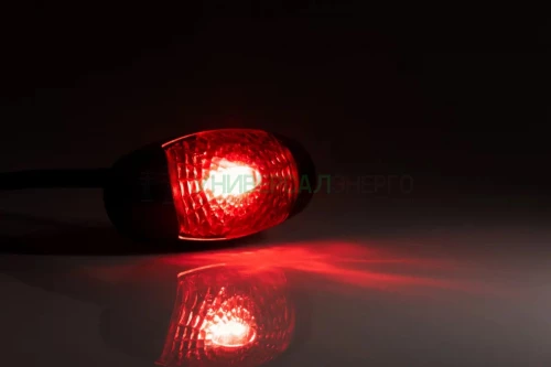 Фонарь габаритный красный LED с проводом 2х075 мм 12В- 30В FRISTOM FT-025 C LED фото 2