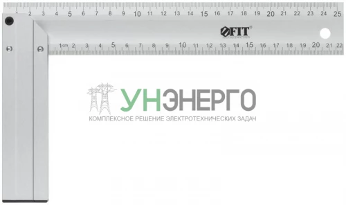 Угольник столярный литой профи 250мм алюм. FIT 19552