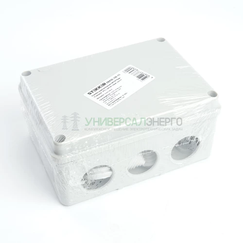 Коробка разветвительная STEKKER EBX10-310-55, 150*110*70мм,10 вводов, IP55, светло-серая (GE41242) 39999 фото 5