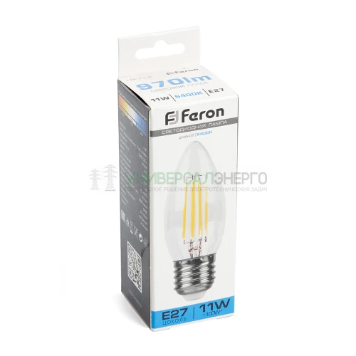Лампа светодиодная Feron LB-713 Свеча E27 11W 6400K 38274 фото 4