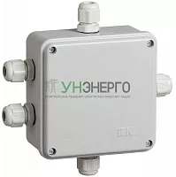 Коробка распаячная ОП 100х100х50 IP55 КМ41330 PG9 IEK UKO10-100-100-050-K51-55