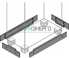 Фланец цоколя бок. 100х500мм (уп.2шт) ABB ZN5000
