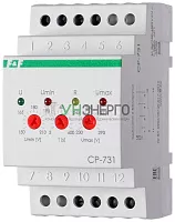 Реле напряжения CP-731 (трехфазный; микропроцессорный; контроль верхнего и нижнего значений напряжения; контроль асимметрии; чередования фаз; монтаж на DIN-рейке 35мм 3х400/230+N 2х8А 1Z 1R IP20) F&F EA04.009.005 Реле напряжения CP-731 (трехфазный; микропроцессорный; контроль верхнего и нижнего значений напряжения; контроль асимметрии; чередования фаз; монтаж на DIN-рейке 35мм 3х400/230+N 2х8А 1Z 1R IP20) F&F EA04.009.005