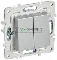 Выключатель перекрестный 2-кл. SKANDY 10А SK-V06S серебр. IEK SK-V23-0-10-K23