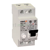 Выключатель дифференциального тока (УЗО) 2п 16А 100мА тип AC ВД1-63 2316 УХЛ4 КЭАЗ 221910