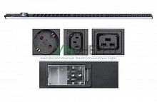 Блок розеток для 19дюйм шкафов PDU-32-10S-10C19-8C13-B-T вертик. 10 розеток Schuko 10 розеток IEC 320 C19 8 розеток IEC 320 C13 32А автомат защиты алюм. корпус клем. колодка Cabeus 9547c Блок розеток для 19дюйм шкафов PDU-32-10S-10C19-8C13-B-T вертик. 10 розеток Schuko 10 розеток IEC 320 C19 8 розеток IEC 320 C13 32А автомат защиты алюм. корпус клем. колодка Cabeus 9547c