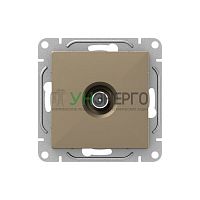 Розетка телевизионная оконечная TV СП Эпика шампань EKF UP1-SOC-TV-3 Розетка телевизионная оконечная TV СП Эпика шампань EKF UP1-SOC-TV-3