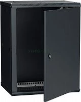 Шкаф 19 дюйм LINEA W 12U 600х450мм настен. метал. дверь RAL9005 ITK LWR5-12U64-MF
