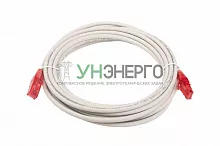 Патч-корд кат.5E U/UTP LSZH PC-LPM-UTP-RJ45-RJ45-C5e-5M-LSZH-GY 5 м. сер. Hyperline 42301