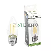 Лампа светодиодная Feron LB-713 Свеча E27 11W 4000K 38273