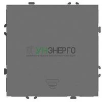 Выключатель 1-клавишный самовозвратный (механизм), STEKKER, 250В, 10А, серия Эмили, RSW10-5112-10, платиново-серый, soft touch 50328