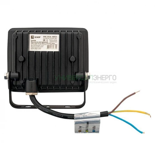 Прожектор светодиодный СДО-3002 20Вт 6500К IP65 Basic EKF FLL-3002-20-6500 фото 4