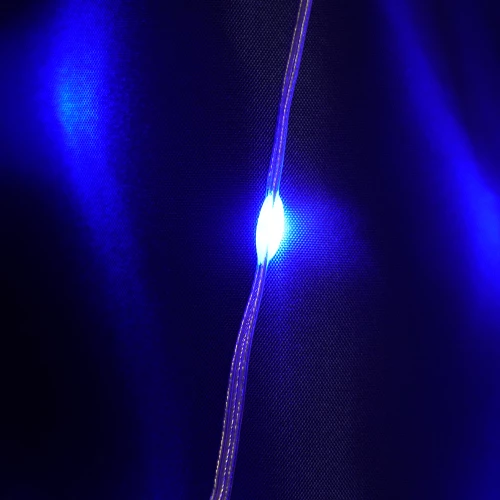 Светодиодная гирлянда Feron CL28 занавес Водопад  3*3м  + 3м 230V синий, статичная, c питанием от сети, прозрачный шнур 48606 фото 3