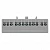 Шина L "фаза" 6х9 12 отверстий серый изолированный корпус на DIN-рейку латунь PROxima EKF sn0-63-12-is