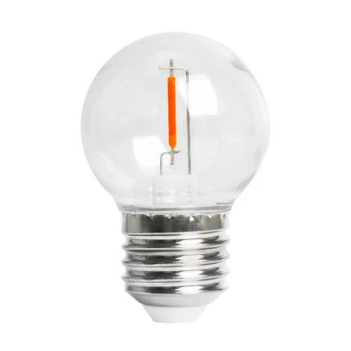 Лампа светодиодная Feron LB-383 Шарик прозрачный E27 2W оранжевый 48932 фото 3