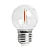 Лампа светодиодная Feron LB-383 Шарик прозрачный E27 2W оранжевый 48932