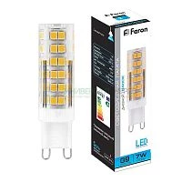 Лампа светодиодная Feron LB-433 G9 7W 6400K 25768