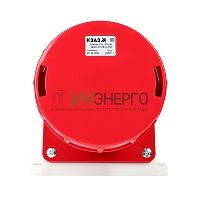 Розетка 145 125А 6h 380AC 3P+PE+N IP67 для монтажа на поверхность КЭАЗ 241222 Розетка 145 125А 6h 380AC 3P+PE+N IP67 для монтажа на поверхность КЭАЗ 241222