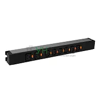 Блок распределения питания PDU 6 роз. С13 и 2 роз. С19 клеммный блок 19дюйм 16А Leg 646809