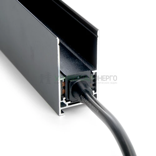 Соединитель-коннектор для низковольтного шинопровода, черный, LD3000 41967 фото 3