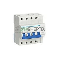 Выключатель автоматический модульный 4п (3P+N) C 32А 6кА NB2-80ZT (R) CHINT 448265 Выключатель автоматический модульный 4п (3P+N) C 32А 6кА NB2-80ZT (R) CHINT 448265