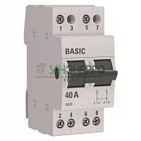 Переключатель трехпозиционный 2P 40А Basic EKF tps-2-40 Переключатель трехпозиционный 2P 40А Basic EKF tps-2-40