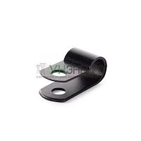 Скоба СНК 6 пластик. черн. (уп.100шт) Fortisflex 103929
