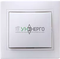 Переключатель проходной 1-кл. СП Кварта 10А IP20 ВСп10-1-0-КБ бел. IEK EVK12-K01-10-DM