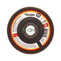 Круг лепестковый торцевой P120 115х22.2мм Kranz KR-90-0009