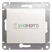 Кнопка нажимная 1-кл. СП Glossa 10А IP20 (сх. 1) 10AX механизм перламутр SE GSL000615