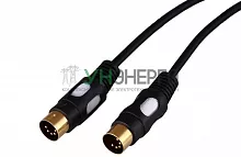 Шнур DIN 5PIN Plug - DIN 5PIN Plug 1.5м (GOLD) Rexant 17-2522