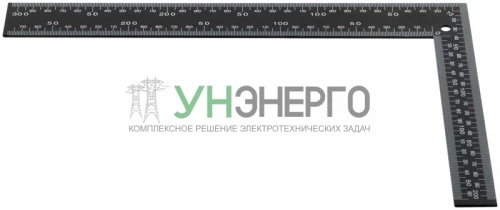Угольник столярный 200х300мм цельнометал. крашеная шкала КУРС 19618 фото 4
