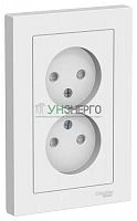 Розетка двойная AtlasDesign без заземл. со шторками16А в сборе лотос SE ATN001322